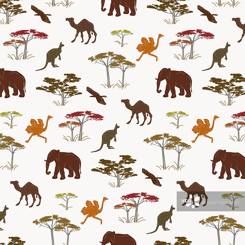 图案中的野生动物图片素材