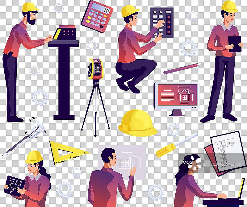 工程孤立集图片素材