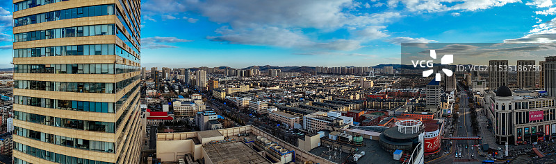 锦州 凌河区 辽沈战役纪念馆 东湖公园 航拍图片素材