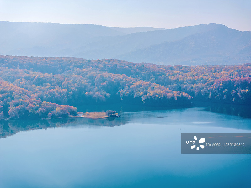 中国吉林通化辉南龙湾群大龙湾航拍风光图片素材