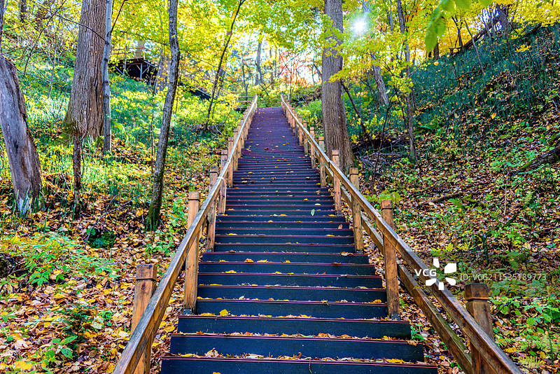 中国吉林通化辉南龙湾群三角龙湾森林风光图片素材