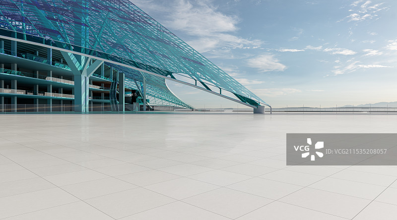 玻璃幕墙_异形曲面_建筑空间_城市广场图片素材