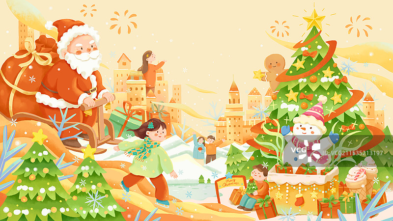 圣诞插画图片素材