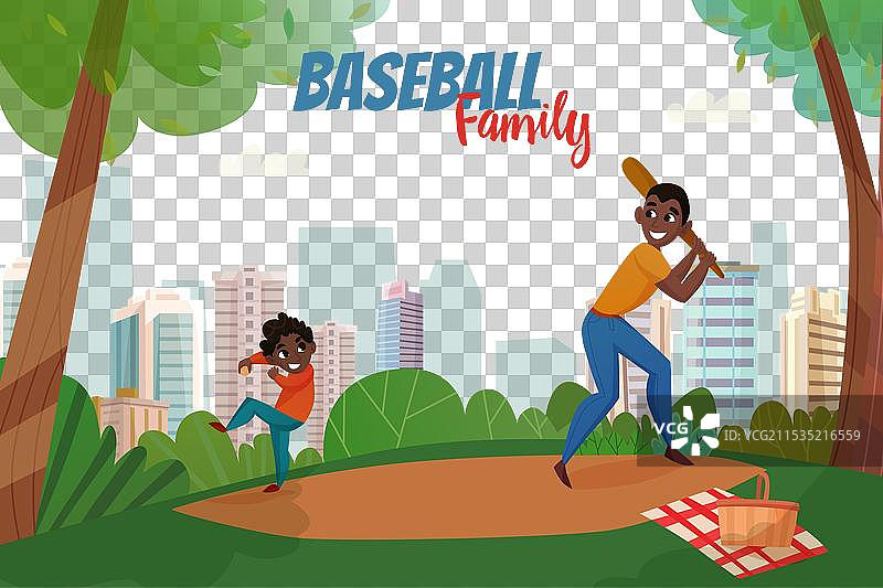 父亲身份与棒球图片素材