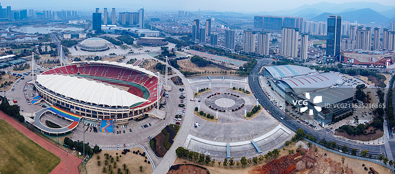 义乌市 义乌国际博览中心 梅湖体育中心 博物馆 吾悦广场 城市规划展示馆 商博大桥图片素材