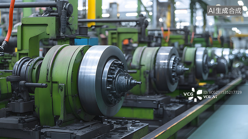 【AI数字艺术】工业制造工厂车间图片素材