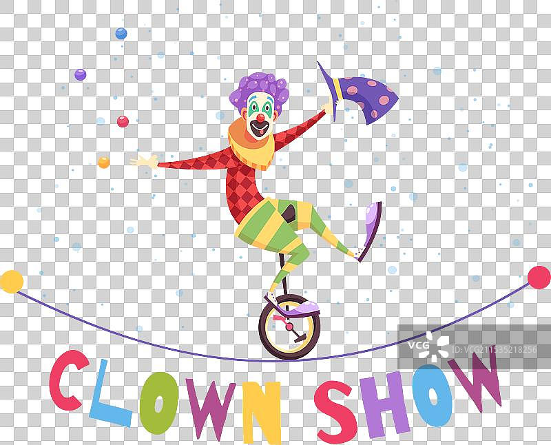 小丑表演图片素材