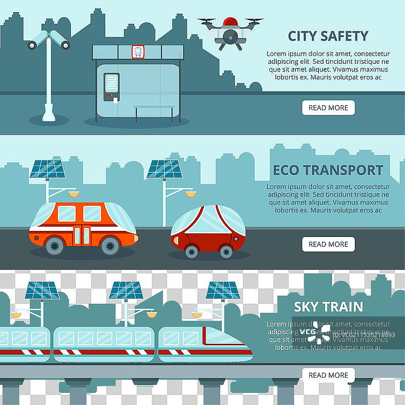 生态智慧城市横幅图片素材