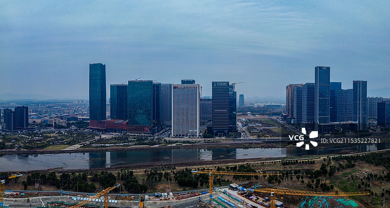 义乌市 中福广场 新光汇 城北路 义乌国际博览中心 梅湖体育中心 博物馆 吾悦广场 城市规划展示馆图片素材