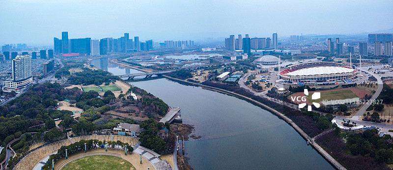 义乌市 义乌国际博览中心 梅湖体育中心 博物馆 吾悦广场 城市规划展示馆 商博大桥图片素材