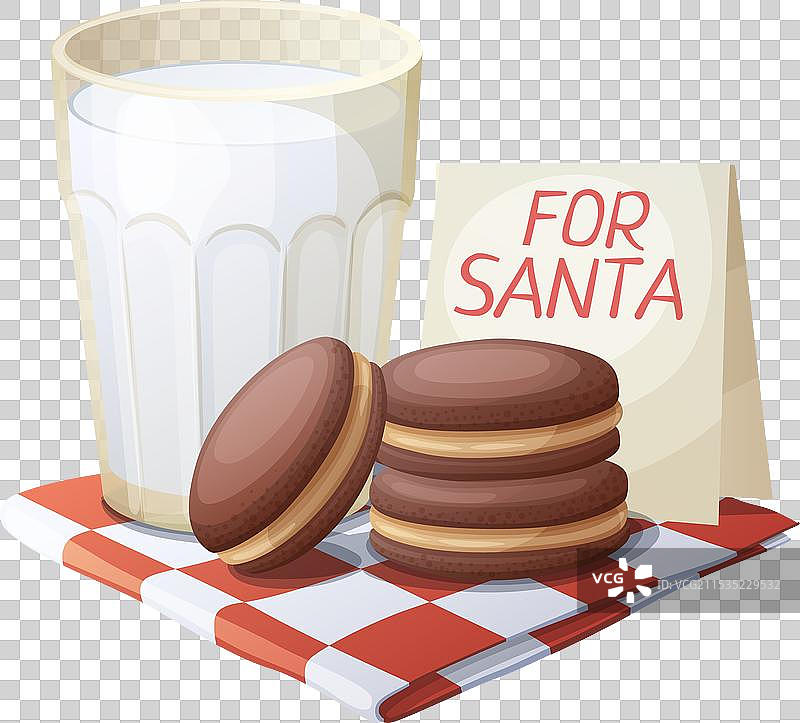 圣诞节与巧克力饼干和图片素材