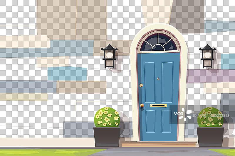 墙上的门图片素材