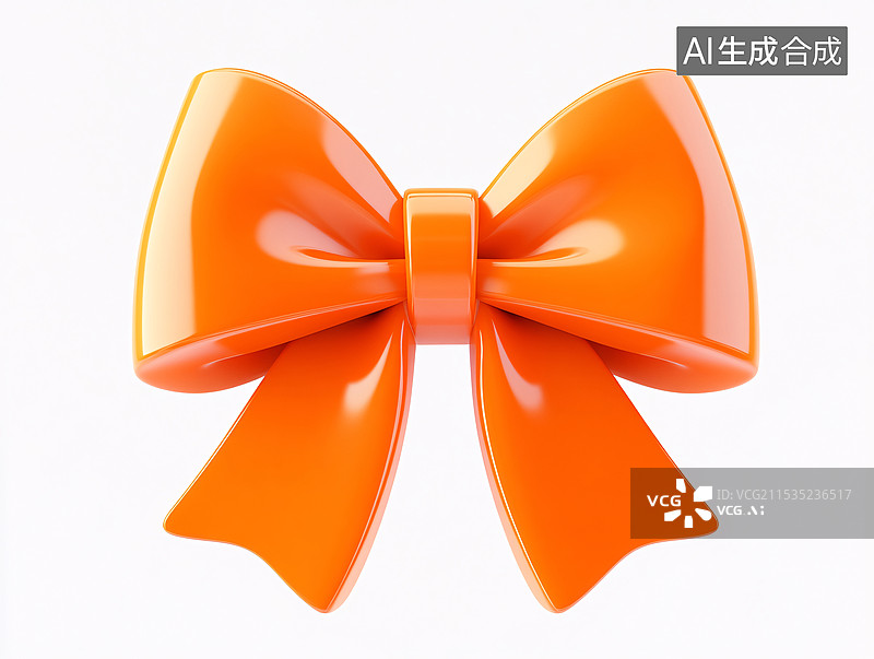 【AI数字艺术】灰色背景上的3D蝴蝶结元素图片素材