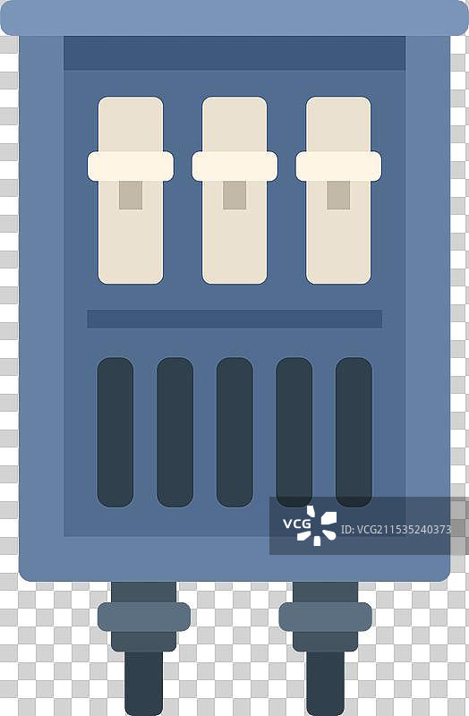 电表箱提供电力供应给图片素材