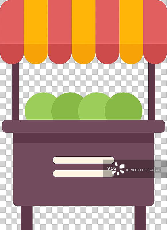 街头小吃摊在阳光下出售西瓜图片素材