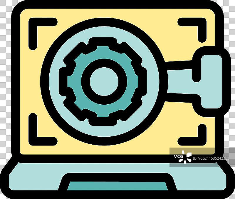 带有组合锁的笔记本电脑正在被访问图片素材