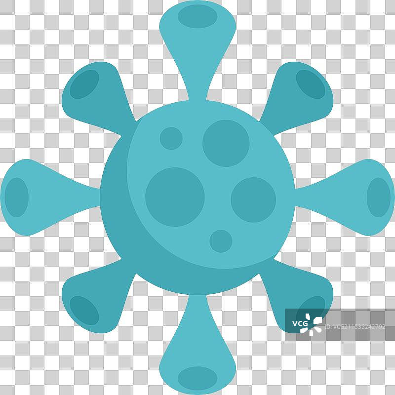 蓝色病毒漂浮传播传染病菌图片素材