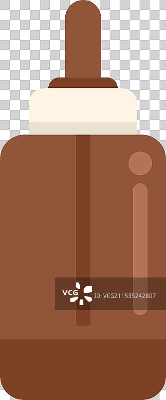 巧克力糖浆瓶在淋洒甜美的浇头图片素材