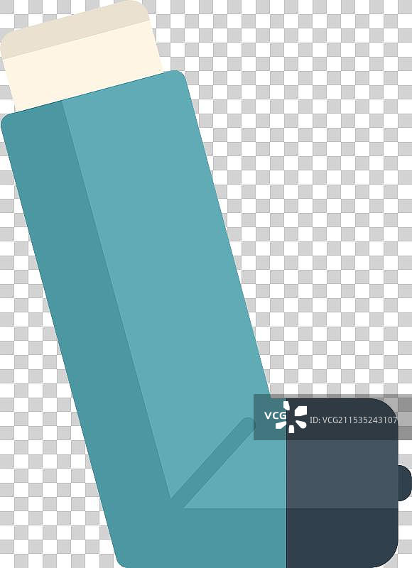 蓝色哮喘吸入器缓解呼吸困难图片素材