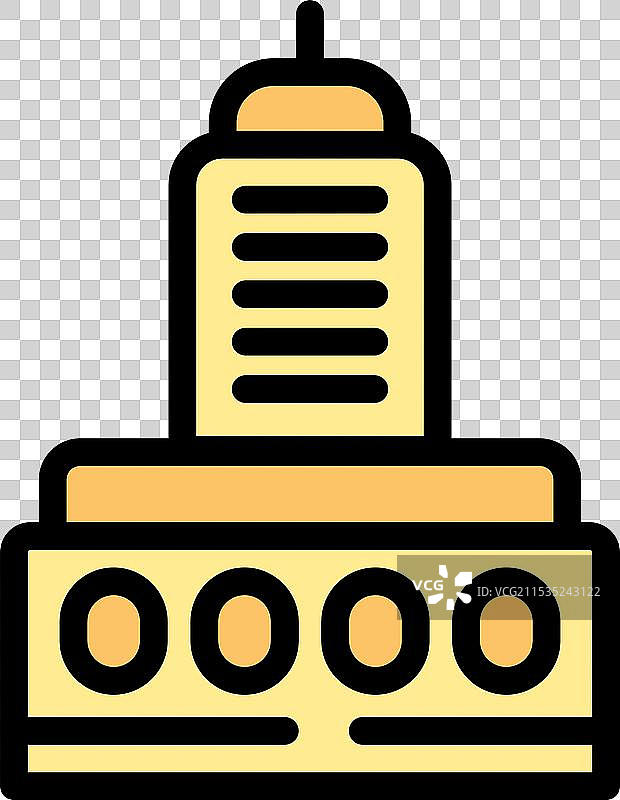 现代建筑外立面带有柱子图片素材