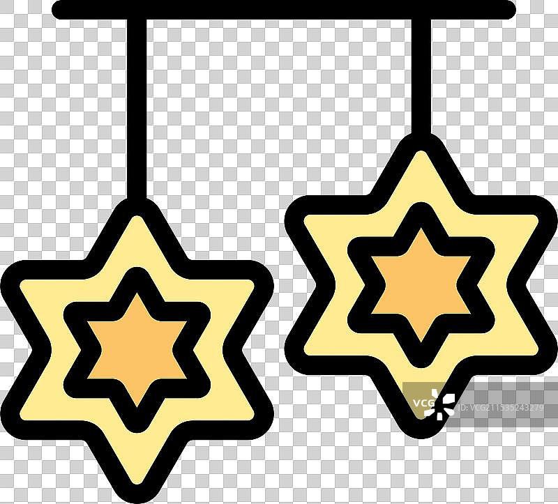 大卫星悬挂装饰品，犹太风格图片素材