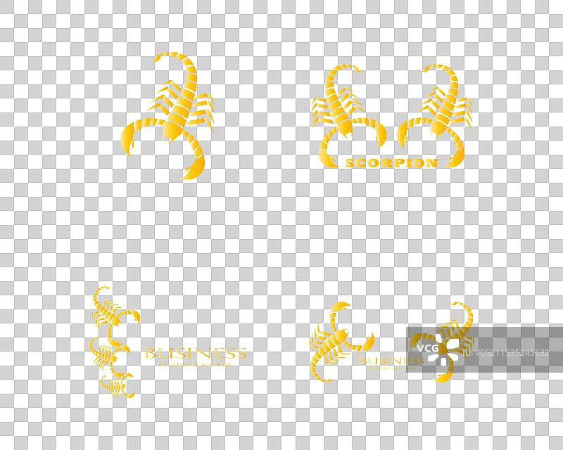 蝎子标志模板图片素材