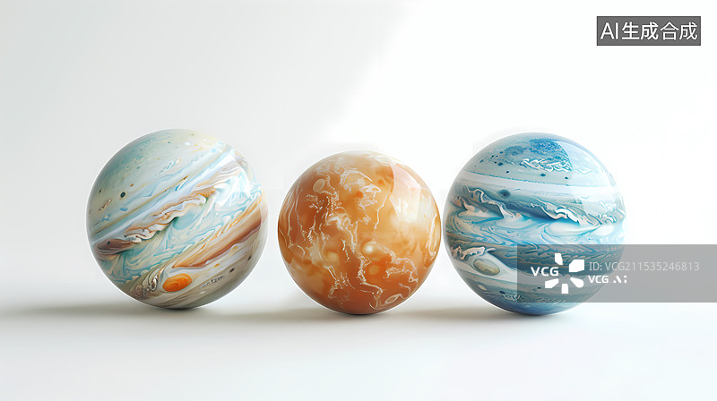 【AI数字艺术】星球艺术背景图片素材