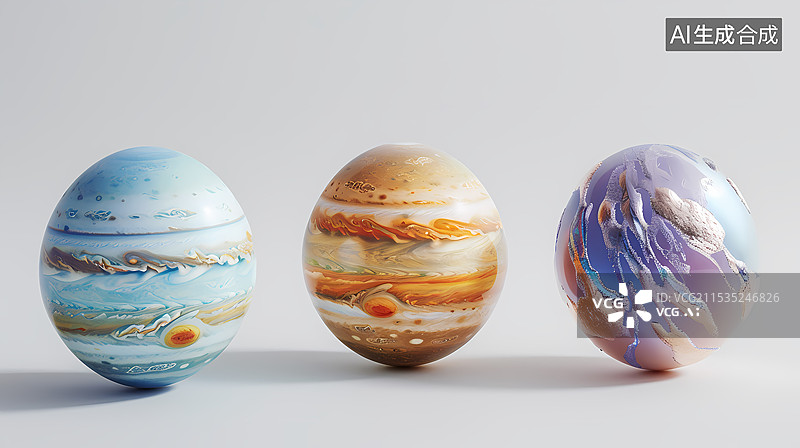 【AI数字艺术】星球艺术背景图片素材