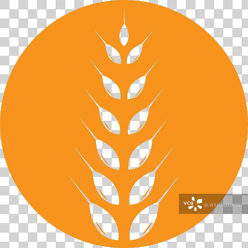 小麦标志模板图标设计图片素材