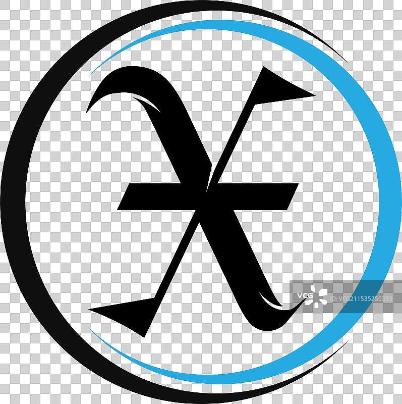 字母X标志图片素材