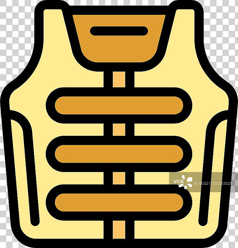 水面安全用的黄色救生衣图片素材