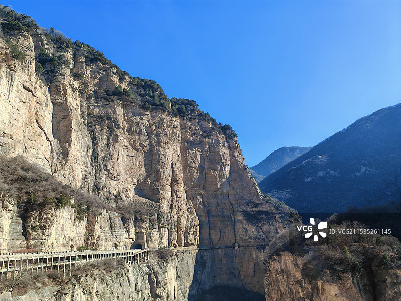 绵山断崖图片素材