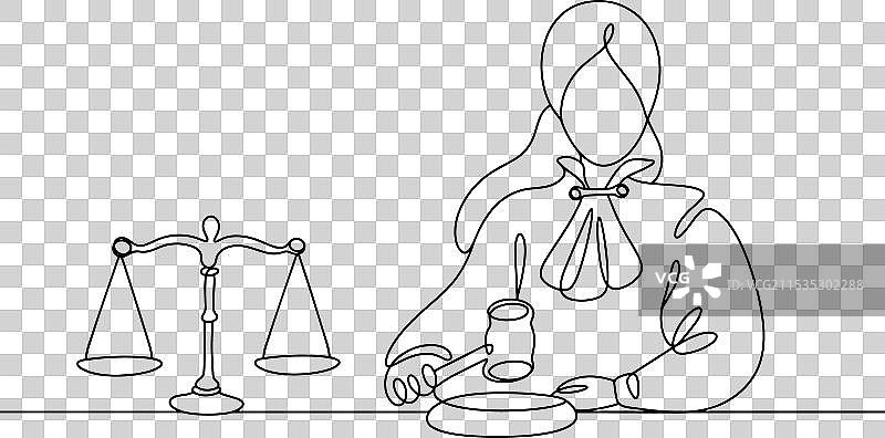 法庭女法官职业会议图片素材