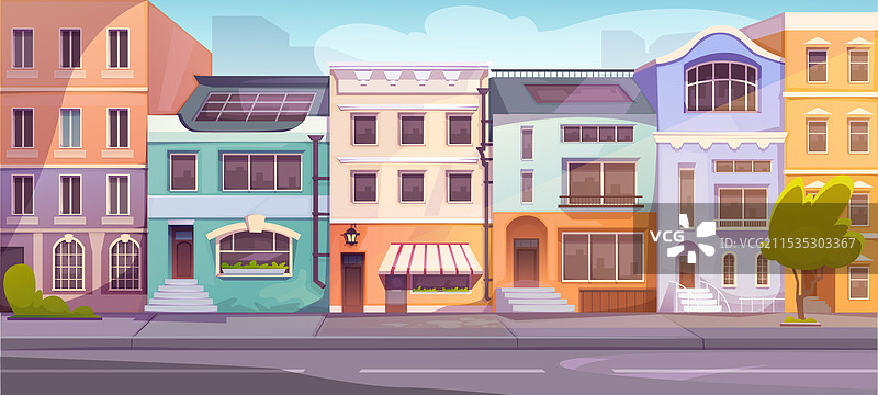 住宅区全景概念图片素材