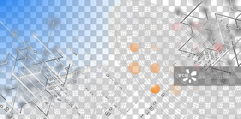 未来科技背景的网状结构图片素材