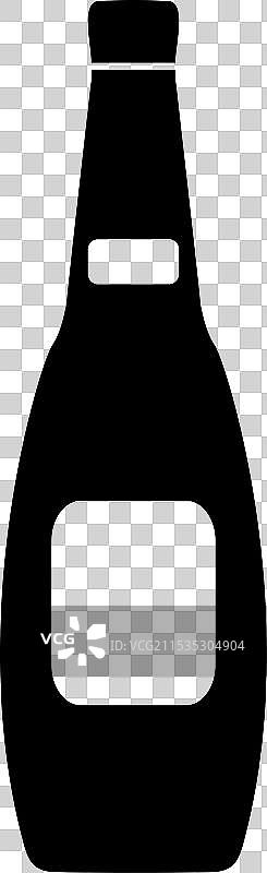酒瓶图标符号扁平设计图片素材