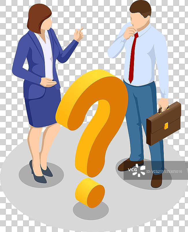 等距的问号消息框图片素材