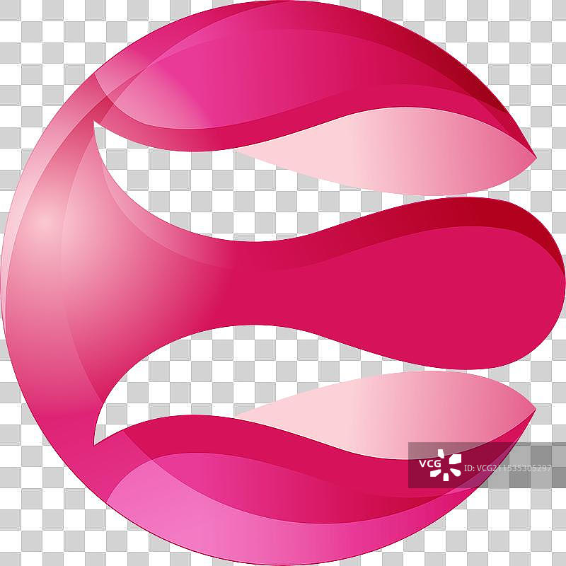 创意抽象3D风格标志图片素材