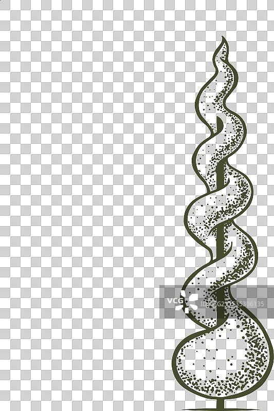 修剪植物的园艺造型图标草图图片素材