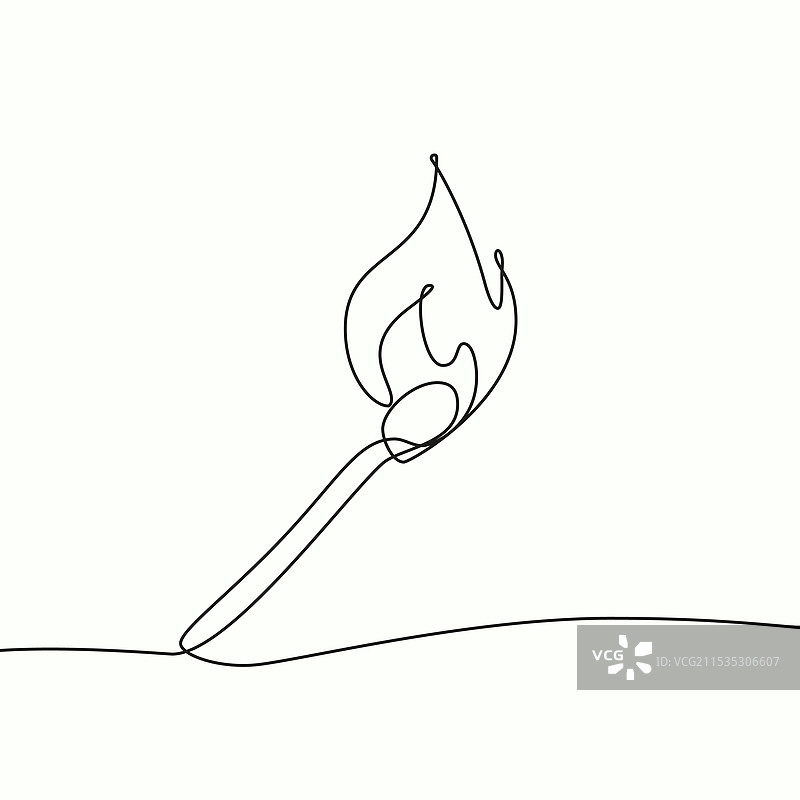 燃烧的火柴图片素材