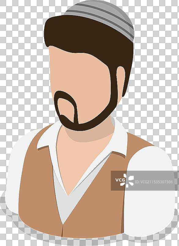 3D等距平面犹太象征符号集合图片素材