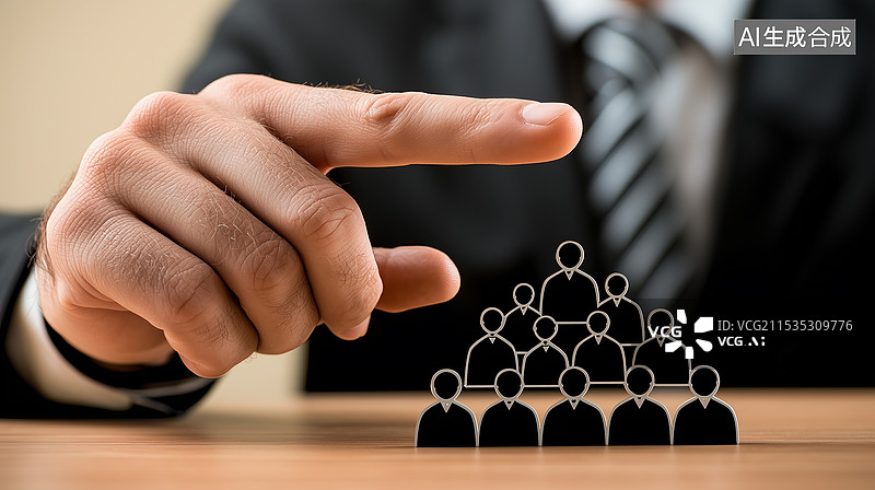 【AI数字艺术】人力资源商务背景图片素材