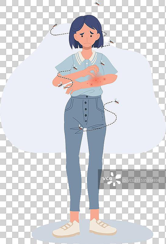 皮肤健康与保护概念：蚊子图片素材