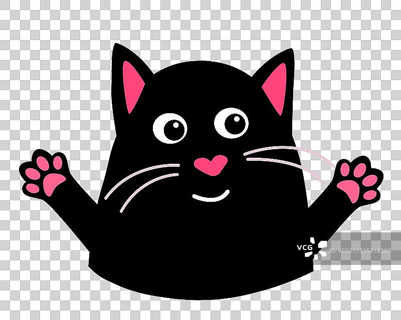 快乐可爱的猫咪坐在老鼠旁边图片素材