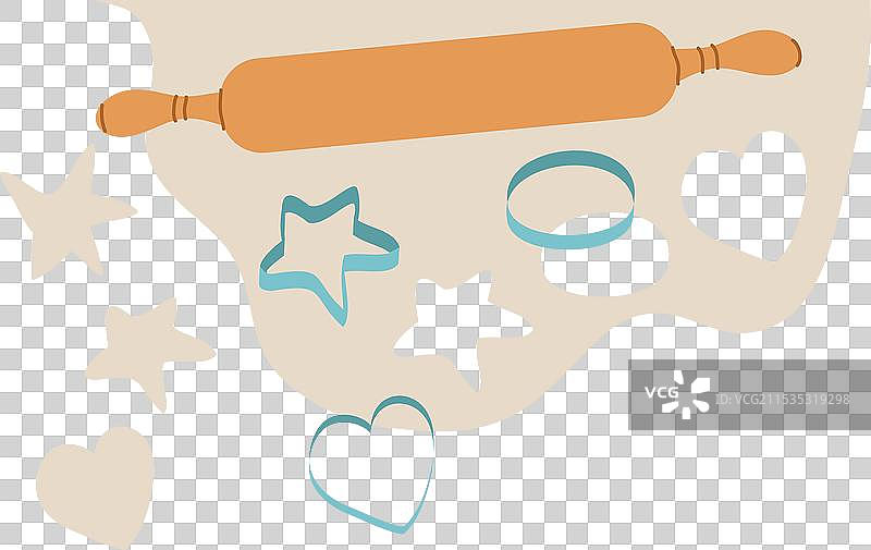 手绘饼干制作图片素材