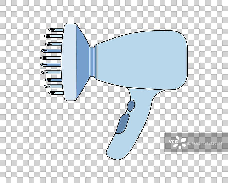 时尚吹风机线条图标图片素材