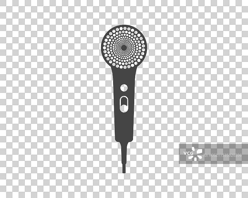 时尚吹风机线条图标图片素材