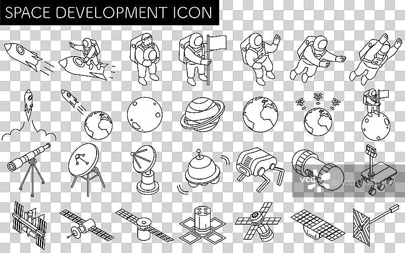 黑白简笔画图片素材