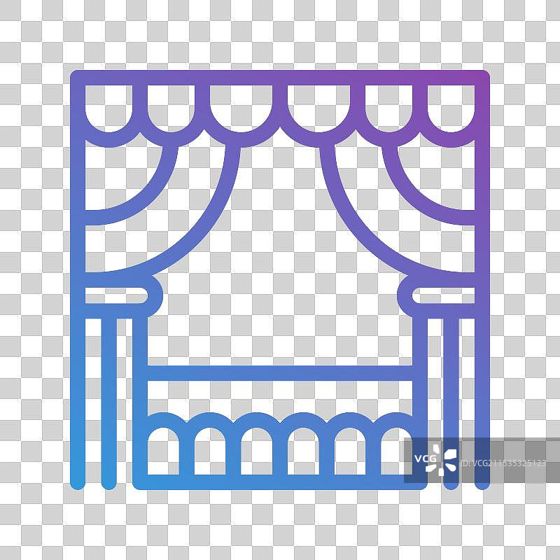 适合剧院的渐变图标图片素材