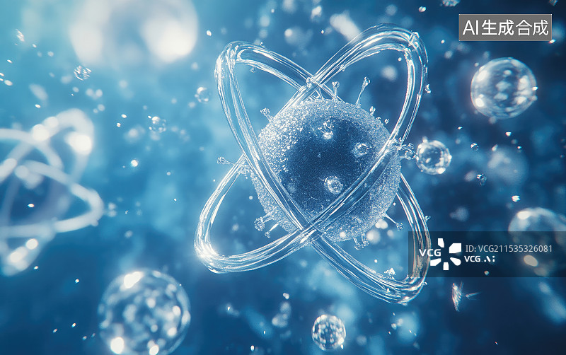 【AI数字艺术】核聚变的反应，中微子图片素材